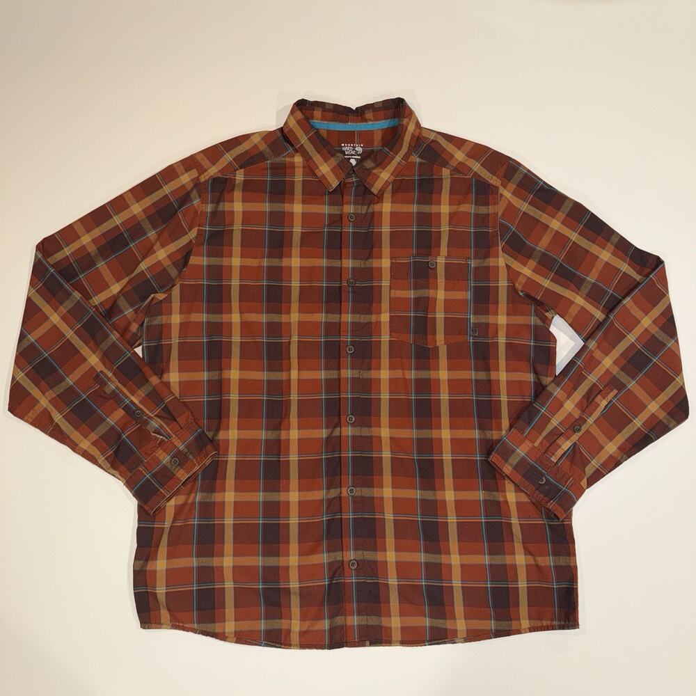 Mountain Hardware Roger’s Pass Long Sleeve Button Up Shirt Plaid Men’s Size XL